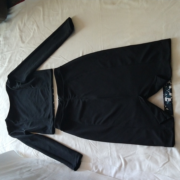 Nicole Miller long sleeve crop top and midi skirt size Xsmall - Picture 14 of 14